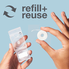 Davids Hydroxi™ expanding dental floss / refill x 2 / mint / 60m