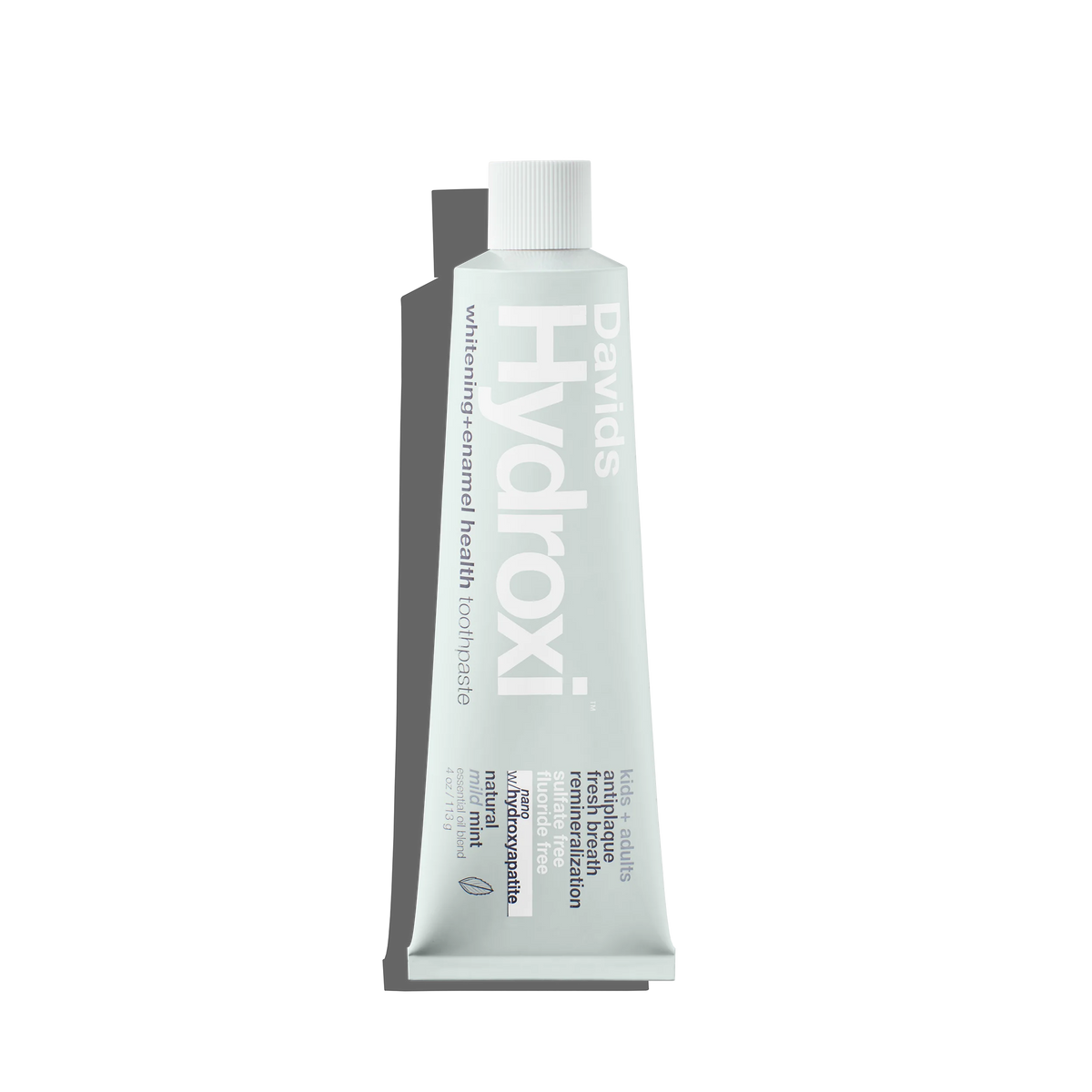 Davids Hydroxi™ whitening + enamel health, nano-hydroxyapatite toothpaste, kids+ adults / mild mint
