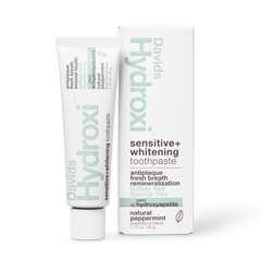 Davids Hydroxi™ travel size premium toothpaste / sensitive+whitening nano-hydroxyapatite / peppermint / 1.75 oz