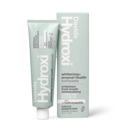 Davids Hydroxi™ whitening+enamel health nano hydroxyapatite premium toothpaste / peppermint